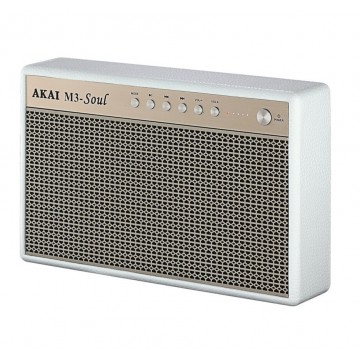 Akai M3-Soul Ηχείο Bluetooth 20W με Διάρκεια Μπαταρίας έως 15 ώρες Λευκό 110582-0120